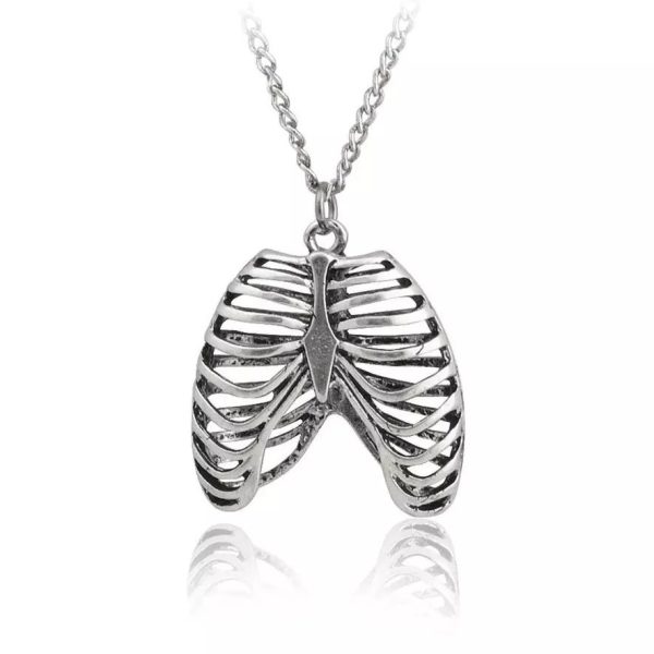 Rib Cage Pendant Necklace